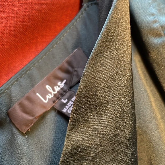 Lulus Ode to Love Emerald Satin Maxi Dress - Picture 5 of 7